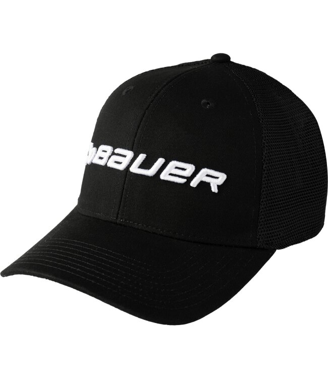 BAUER Core Adj. Cap - schwarz - Yth.