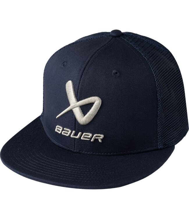 BAUER Core Flatbrim Cap - marine - Yth.