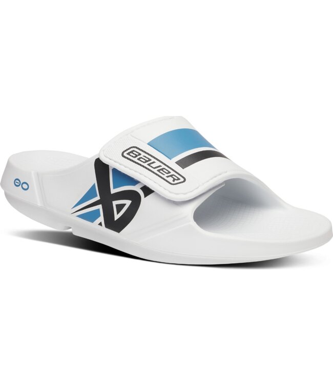 BAUER OOFOS® Sport Flex Slide - weiß/blau - Sr.