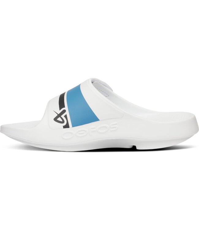 BAUER OOFOS® Sport Flex Slide - weiß/blau - Sr.