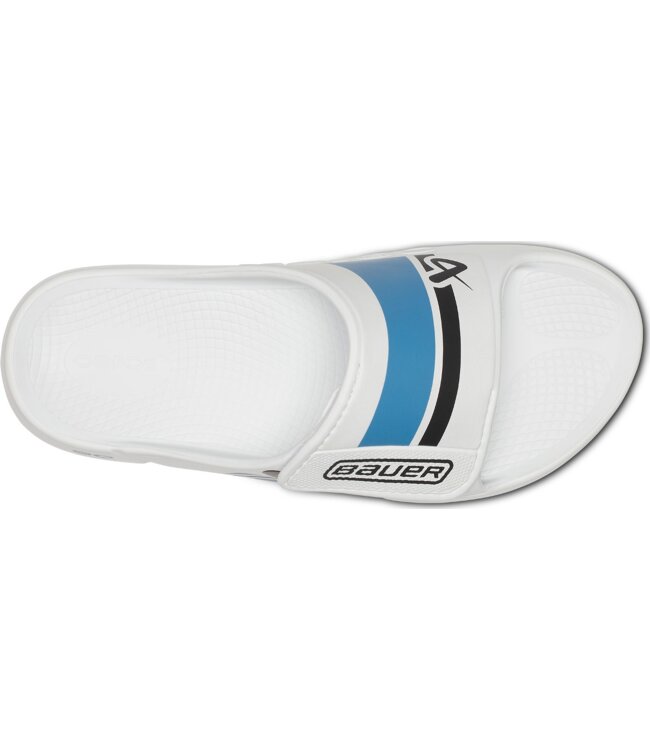 BAUER OOFOS® Sport Flex Slide - weiß/blau - Sr.