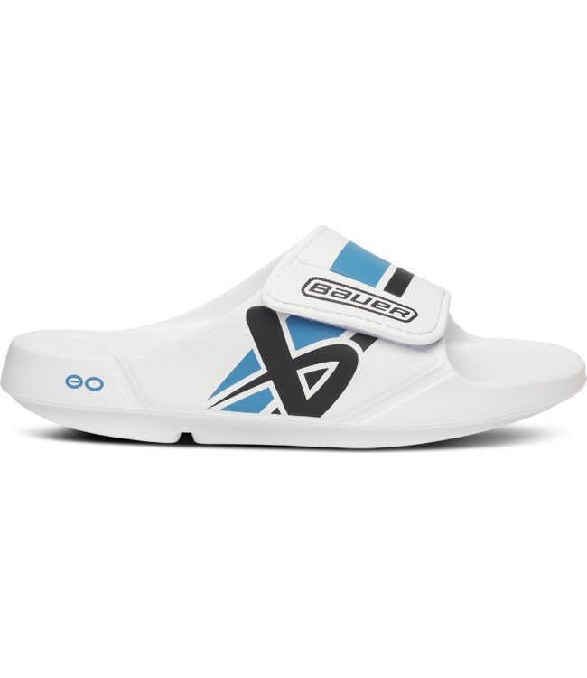 BAUER OOFOS® Sport Flex Slide - weiß/blau - Sr.
