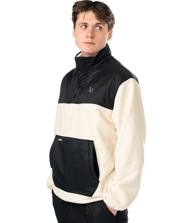 BAUER Polarfleece Pullover - schwarz/cremefarben - Sr.