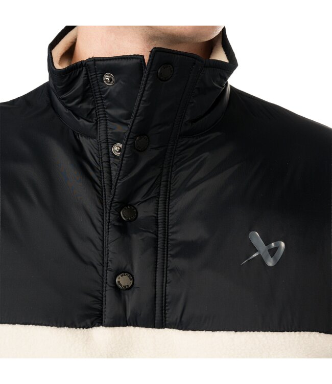 BAUER Polarfleece Pullover - schwarz/cremefarben - Sr.