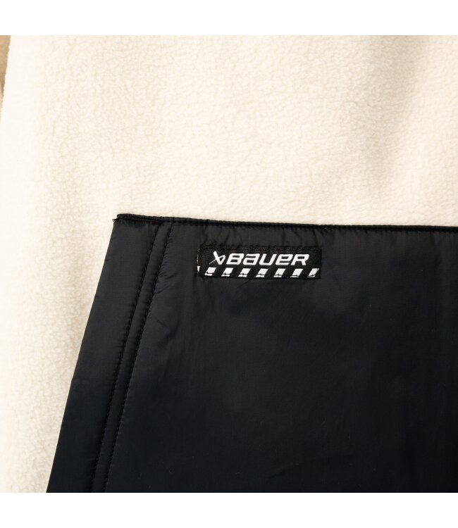 BAUER Polarfleece Pullover - schwarz/cremefarben - Sr.