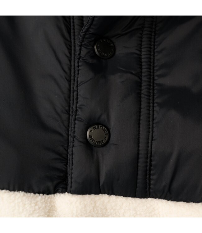 BAUER Polarfleece Pullover - schwarz/cremefarben - Sr.
