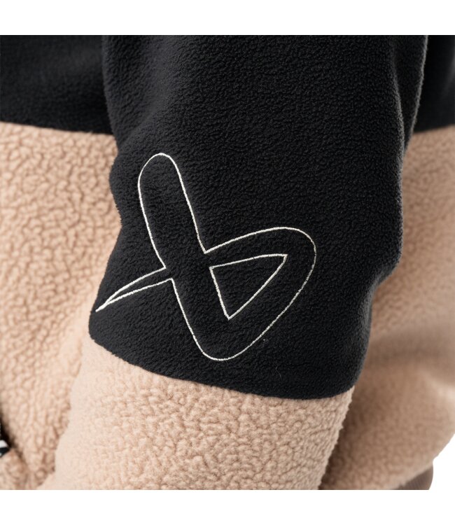 BAUER Polarfleece Hoodie - schwarz/tau - Sr.