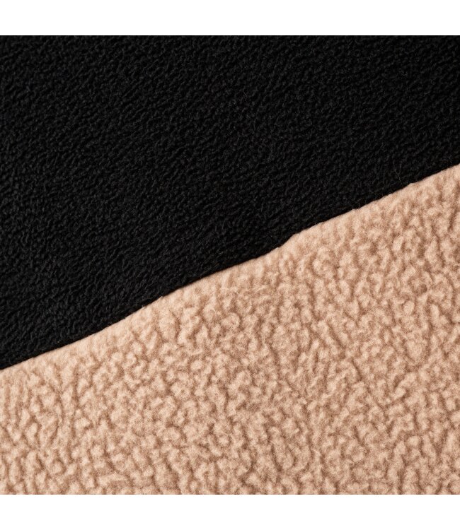 BAUER Polarfleece Hoodie - schwarz/tau - Sr.