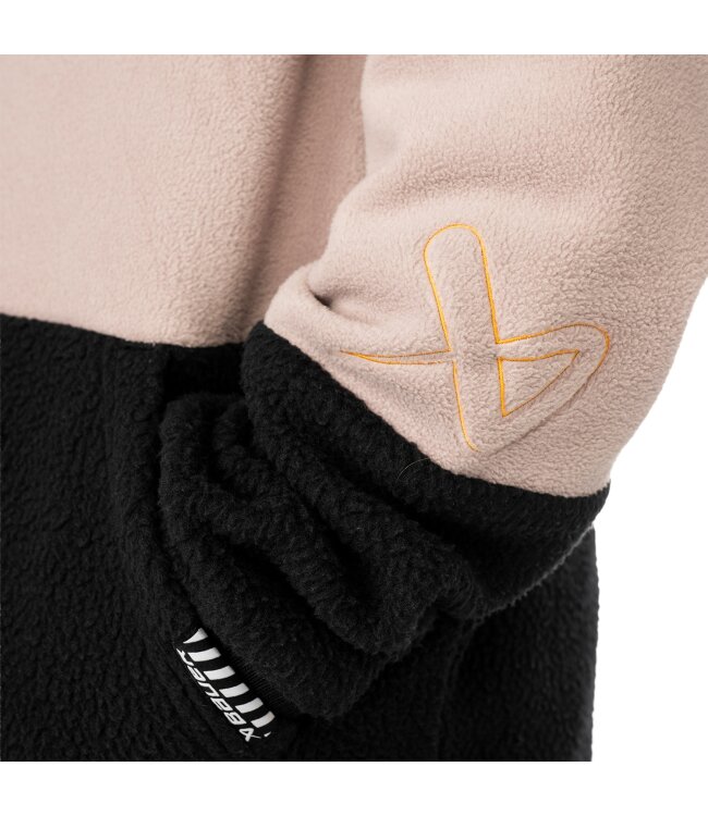 BAUER Polarfleece Hoodie - tau/schwarz - Yth.