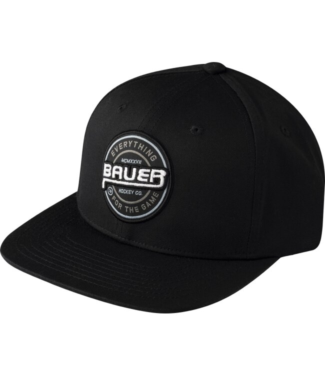 BAUER Twill Snapback Hat - schwarz - Sr.