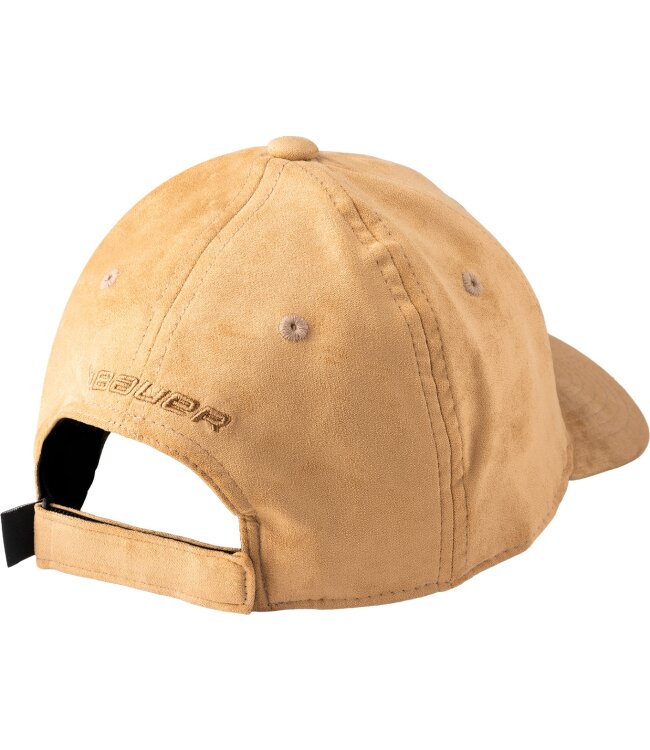 BAUER Suede Snapback - tan - Sr.