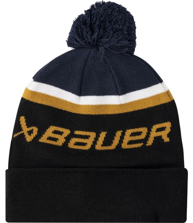 BAUER Intarsia Knit Pom - marine/schwarz - Yth.
