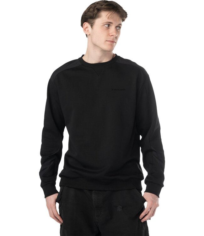 BAUER Knit Woven Crew - schwarz - Sr.