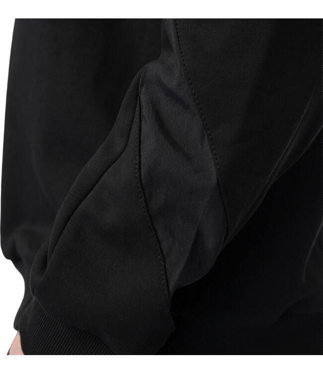 BAUER Knit Woven Crew - schwarz - Sr.