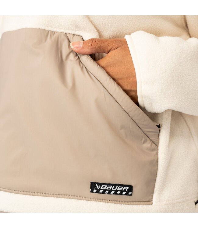 Bauer Damen Polarfleece 1/2 Zip - cremefarben - Sr.