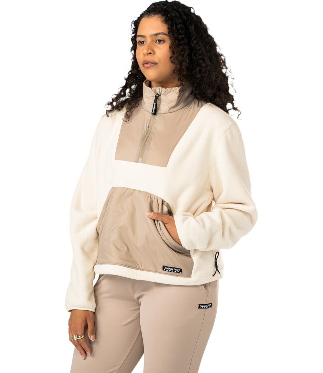 Bauer Damen Polarfleece 1/2 Zip - cremefarben - Sr.