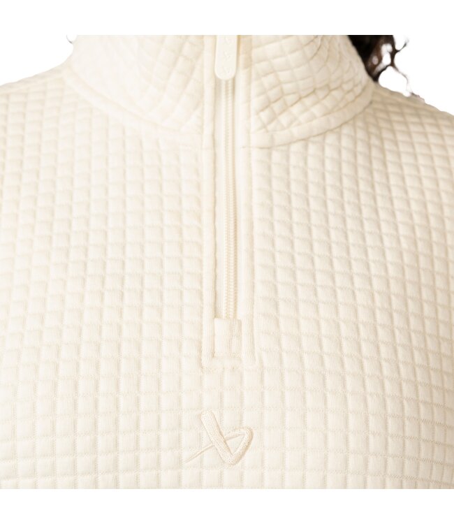 Bauer Damen Quilted 1/4 Zip - cremefarben - Sr.