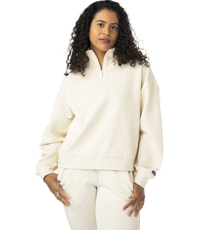 Bauer Damen Quilted 1/4 Zip - cremefarben - Sr.