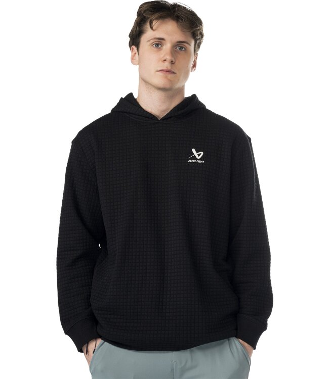 BAUER Quilted Hoodie - schwarz - Sr.