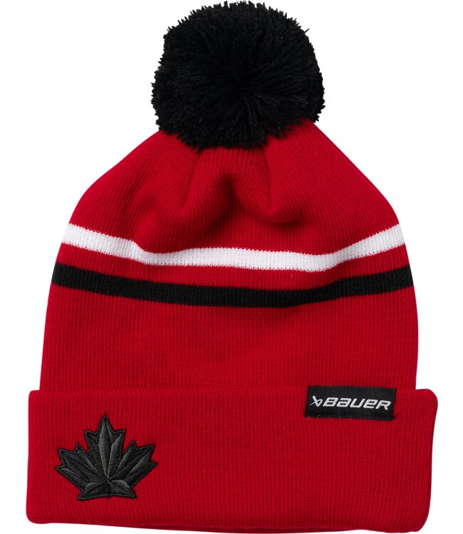 BAUER Hockey Canada Striped Pom - rot - Sr.