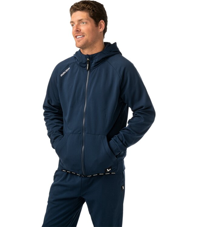 BAUER Fleece Zip Hoodie Team - marine - Sr.