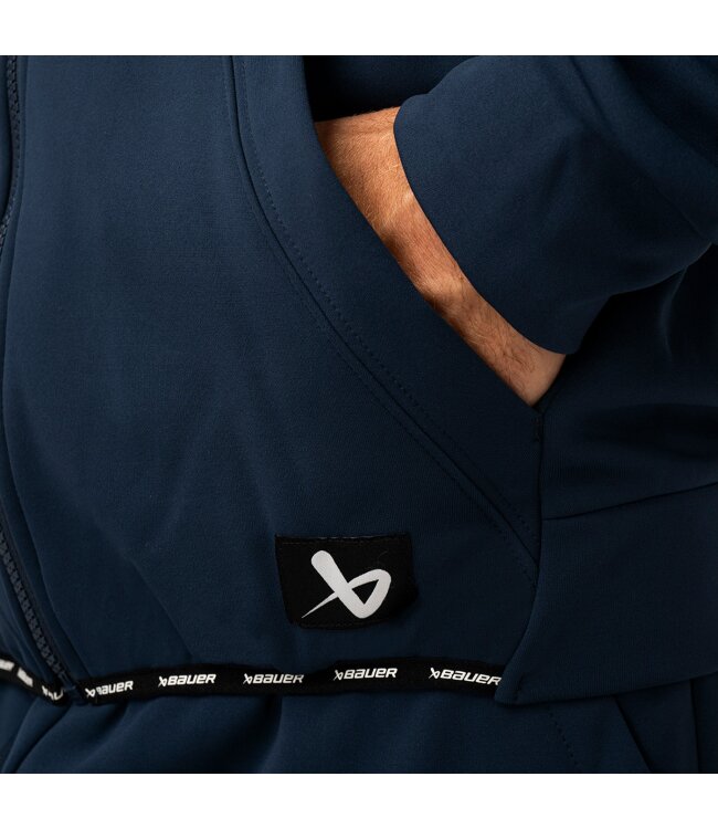 BAUER Fleece Zip Hoodie Team - marine - Sr.