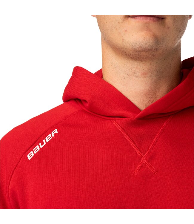 BAUER Team Hoodie Ultimate - rot - Sr.