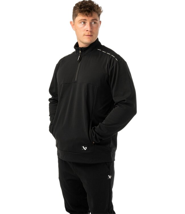 BAUER 1/2 Zip Fleece Team - schwarz - Sr.