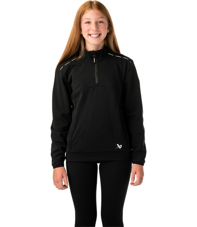 BAUER 1/2 Zip Fleece Team - schwarz - Yth.