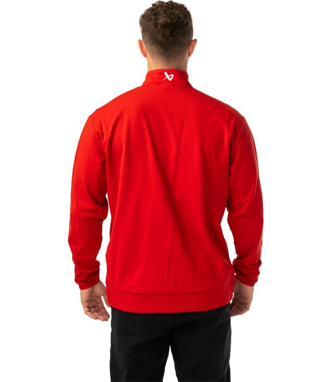 BAUER 1/2 Zip Fleece Team - rot - Sr.