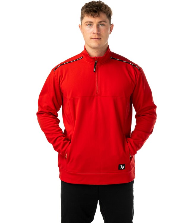 BAUER 1/2 Zip Fleece Team - rot - Sr.