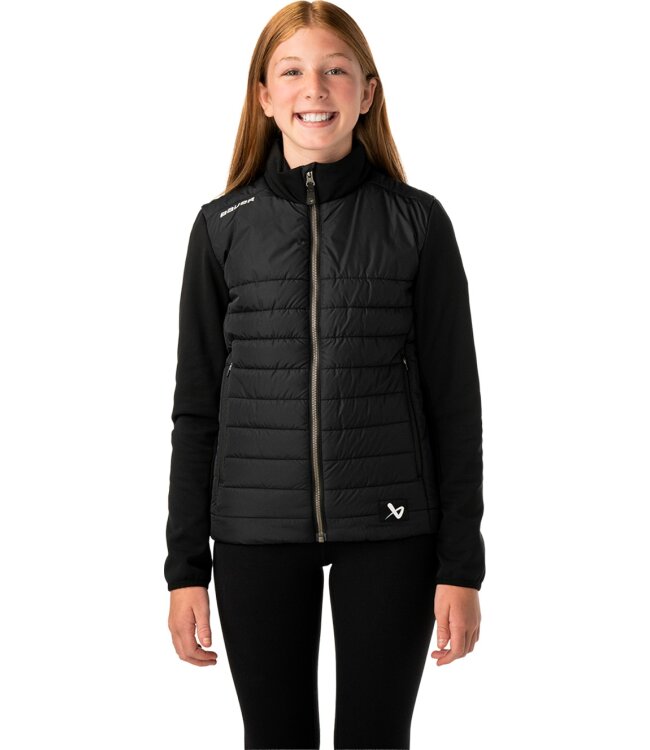 BAUER Hybrid Jacket - schwarz - Yth.