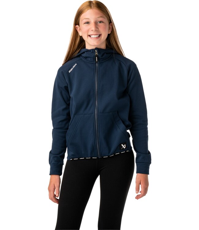 BAUER Fleece Zip Hoodie Team - marine - Yth.