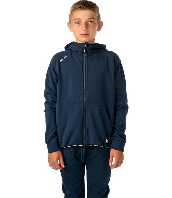 BAUER Fleece Zip Hoodie Team - marine - Yth.