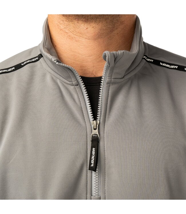 BAUER 1/2 Zip Fleece Team - grau - Sr.