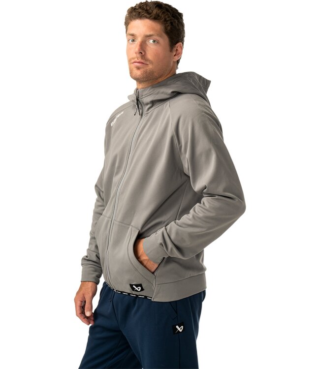 BAUER Fleece Zip Hoodie Team - grau - Sr.