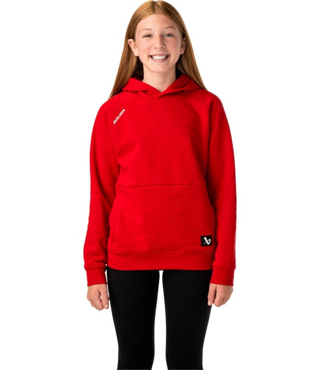BAUER Team Hoodie Ultimate - rot - Yth.