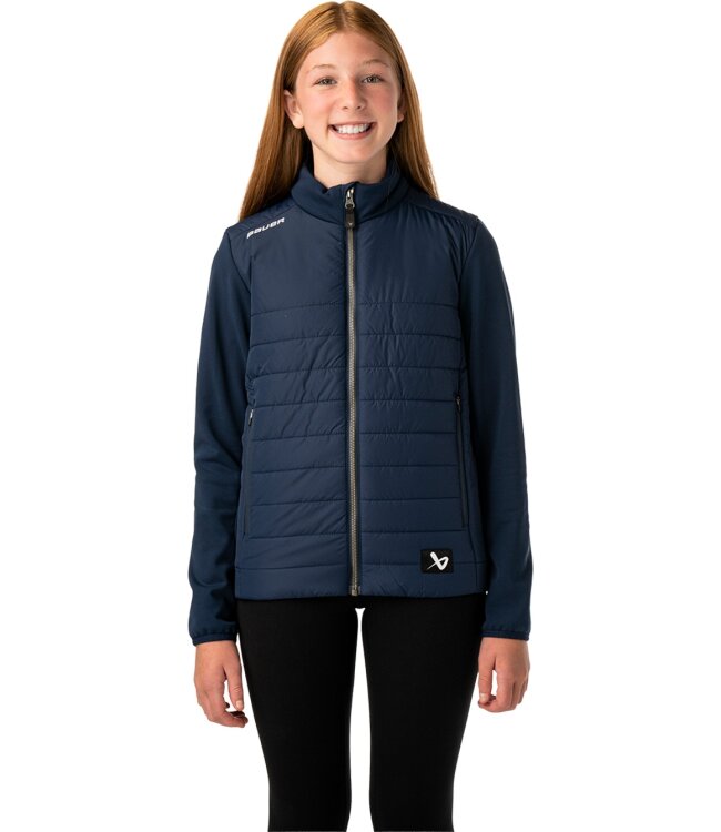 BAUER Hybrid Jacket - marine - Yth.