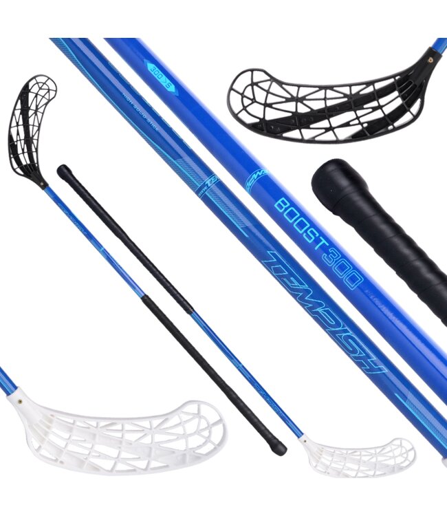 TEMPISH Floorball Schläger BOOST - Flex 28 - schwarz/blau - Sr.