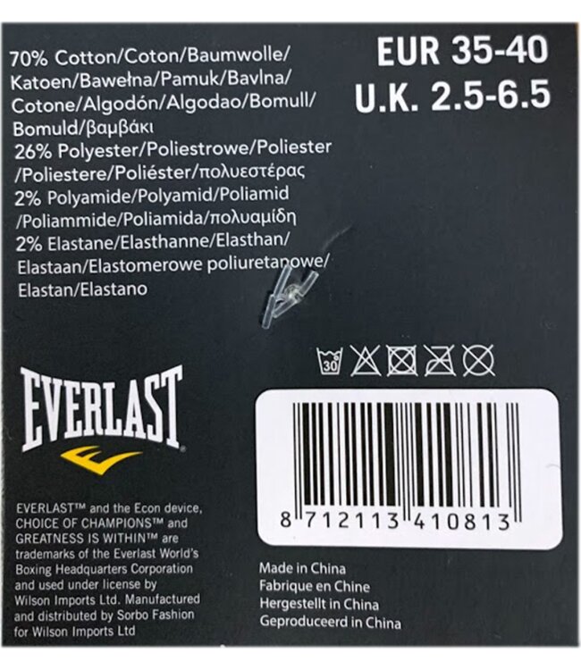 EVERLAST Sneaker Socken - 3er Pack