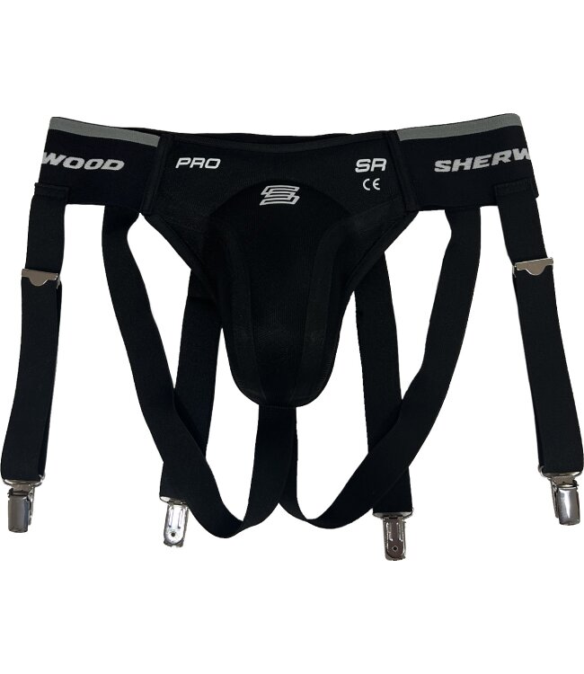SHERWOOD Pro Jock Tiefschutz mit Strumpfhalter