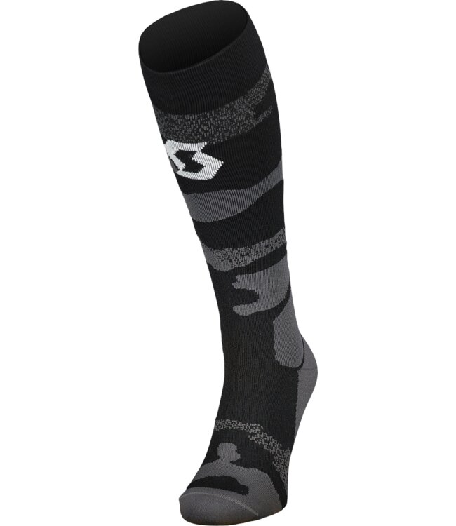 SCOTT Men Socks Mid Long Camo Dark Grey/White