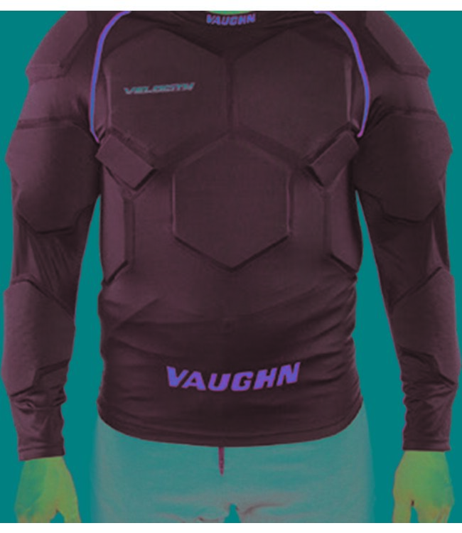 VAUGHN Torwart Compression Shirt Velocity 10 gepolstert - Sr.