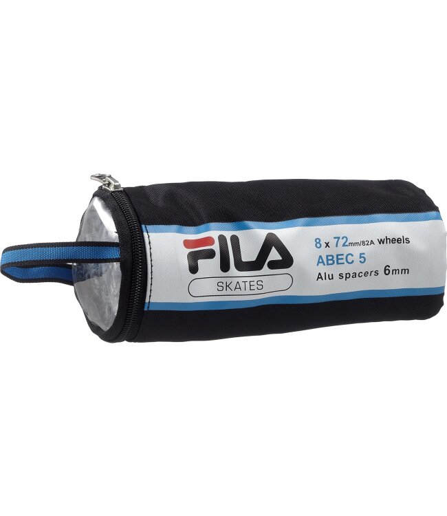 FILA Rollen/Kugellager set 72mm/82A + ABEC5 + 6mm Spacer - 8er Pack