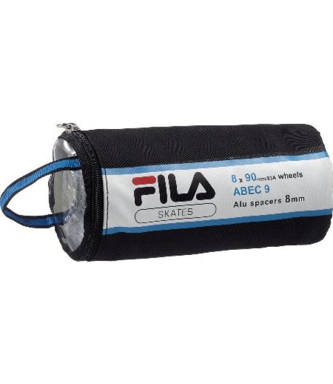 FILA Rollen/Kugellager set 90mm/83A + ABEC9 + 8mm Spacer - 8er Pack