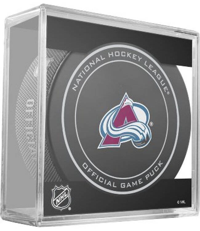 NHL Offical Game Puck in Cube