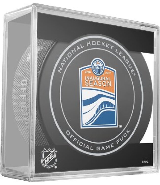 NHL Offical Game Puck in Cube