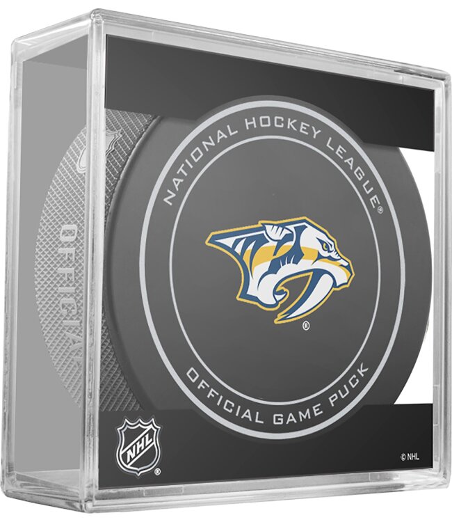 NHL Offical Game Puck in Cube