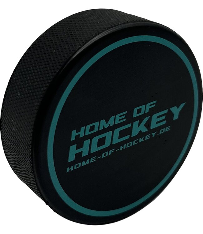 HOME OF HOCKEY Game Puck - Teal - 100er VPE