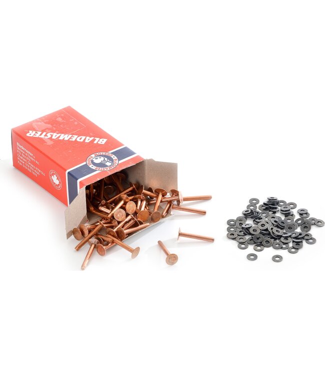 BLADEMASTER Kupfer Nieten - 1 1/4 Ø 4 mm - 100er Pack